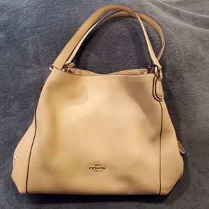 Coach Hallie Shoulder Bag in Taupe
